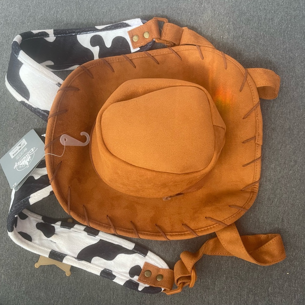Disney store woodys hat backpack